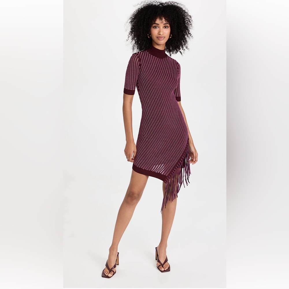 Simkhai Orla Compact Pointelle Mini Dress